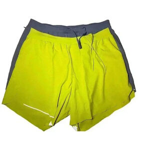 Lululemon Men’s Fast Free 6” Shorts Green – Size Small (No Liner)